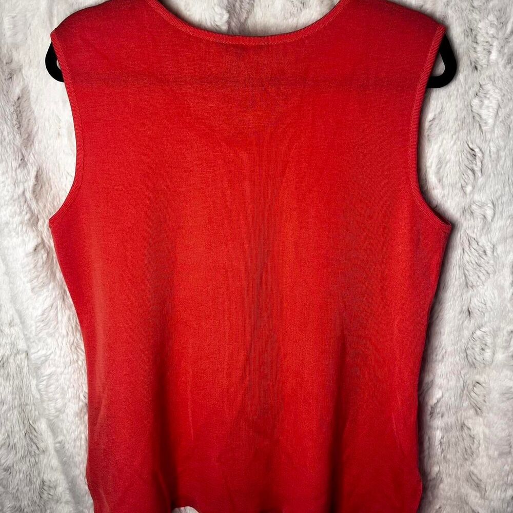 MISOOK SIZE LARGE CORAL PINK sleeveless top - Picture 4 of 5